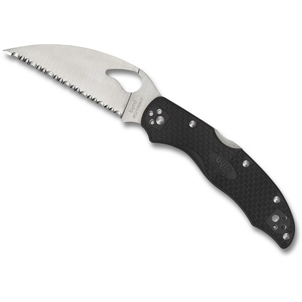 2023 Spyderco Reveal 9, Harrier 2 Wharncliffe, Serrated Edge